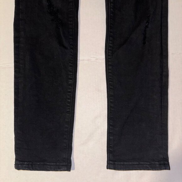 Kancan Black Distressed Mid Rise Straight Leg Womens‎ 11/29 - Picture 7 of 13